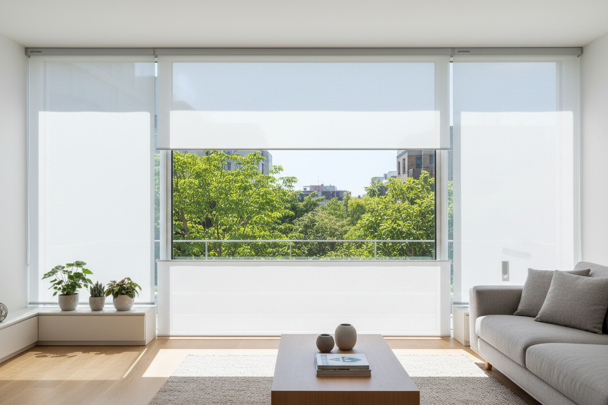Why I Picked Motorized Blinds Top Down Bottom Up Over Cafe Curtains
