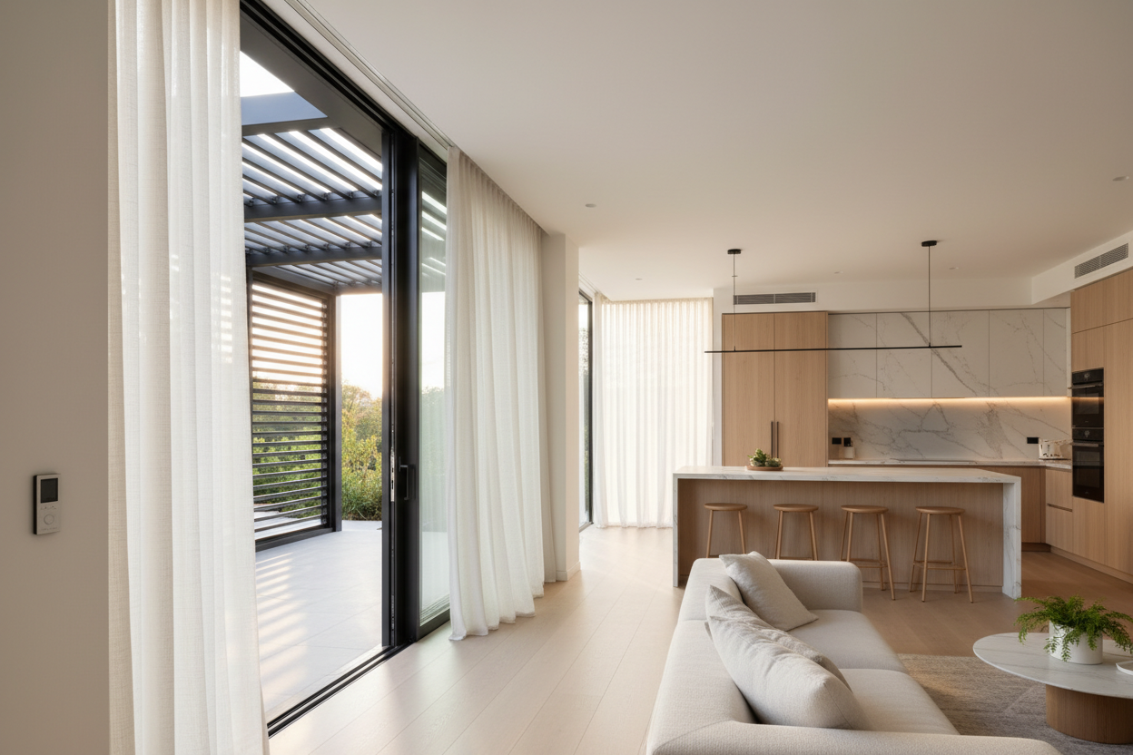 I Chose Automated Patio Covers to Save My Kitchen's Sunlight