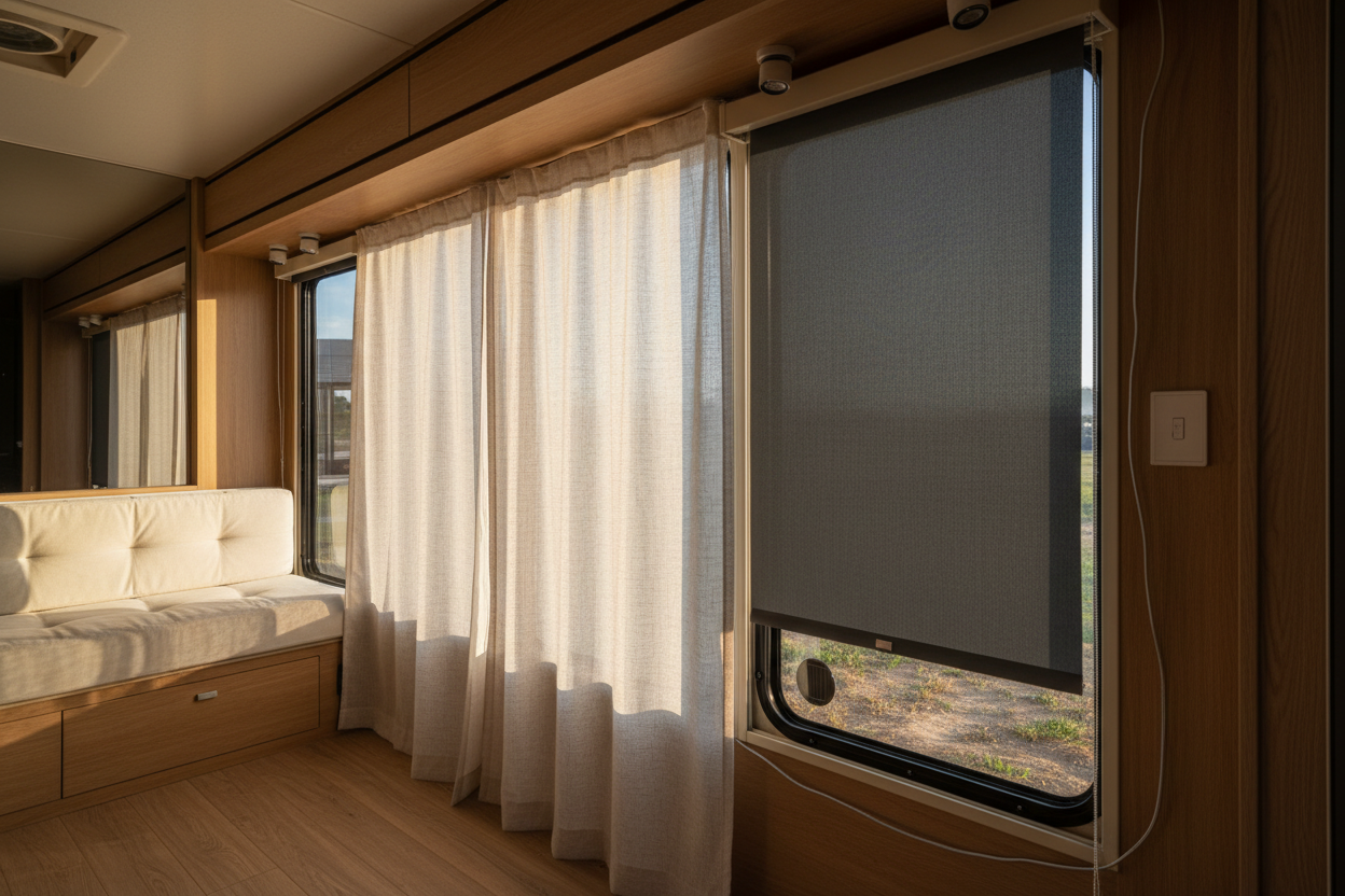 Are Electric Shades for Motorhomes Worth the 12-Volt Wiring Hassle?