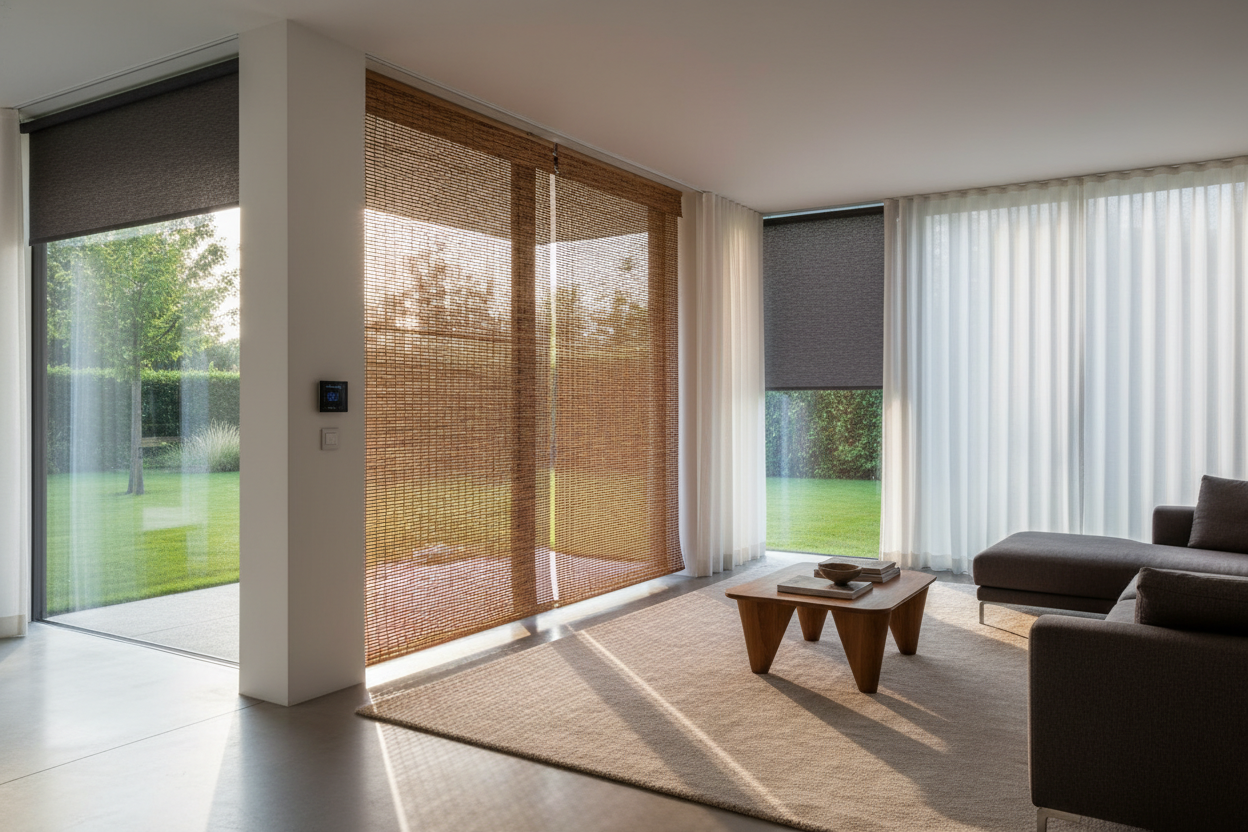 Why Motorized Bamboo Shades Are the Only Way I Hang Woven Woods Now