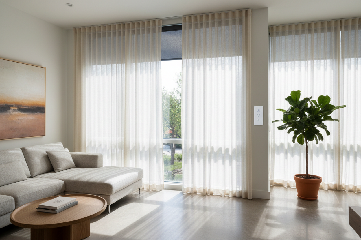 I Swapped Heavy Drapes for Motorized Shades Austin Designers Swear By