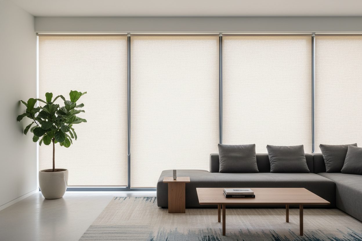 I Put Window Pull Down Shades in My Living Room (And They Look Expensive)