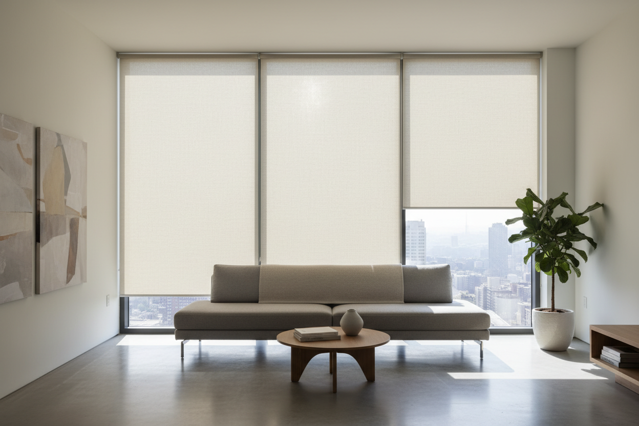 Stop Stuffing Drapes Behind the Sofa: The Window Roll Up Shade Fix