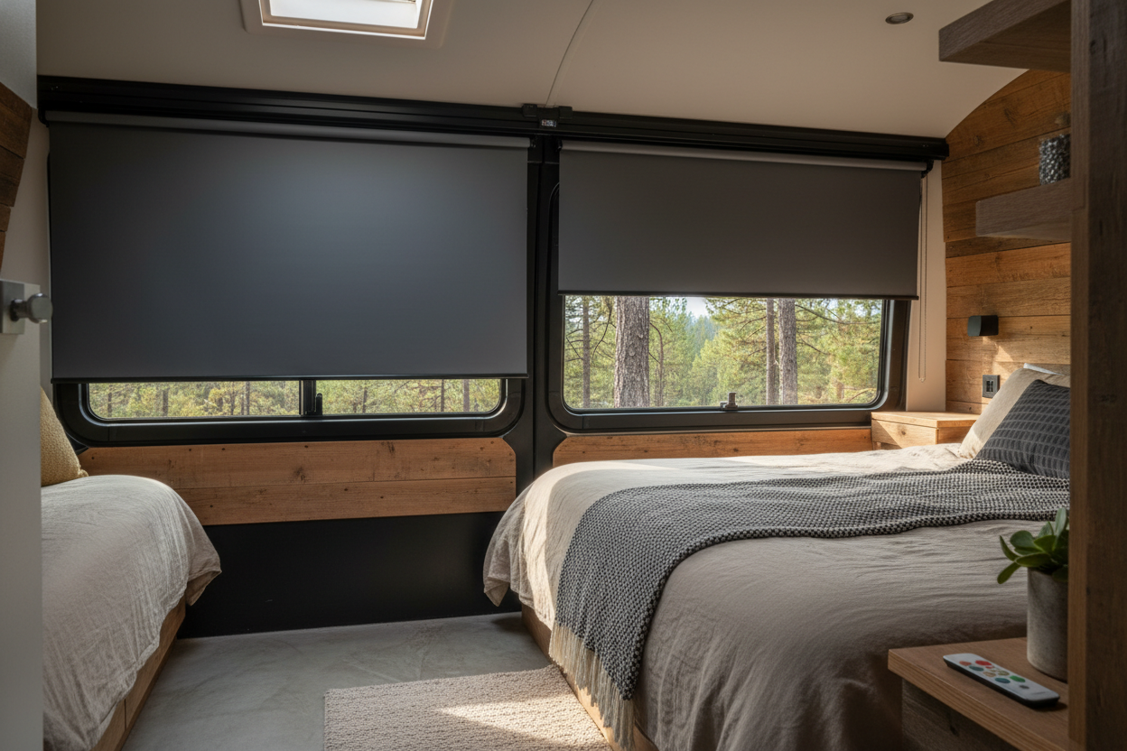 I Swapped Bungee Curtains for a Rolling Window Shade Car Setup