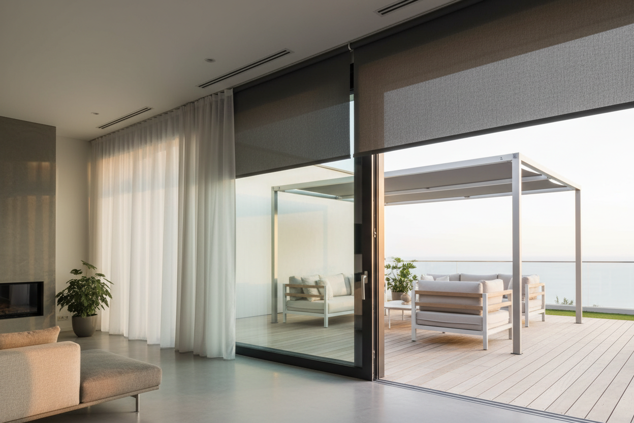 Stop Closing Your Drapes: The Exterior Roll Up Solar Shade Fix