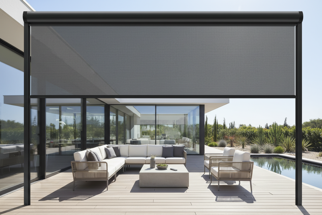 Why I Hung a Roller Shade for Outdoors Instead of Building a Roof