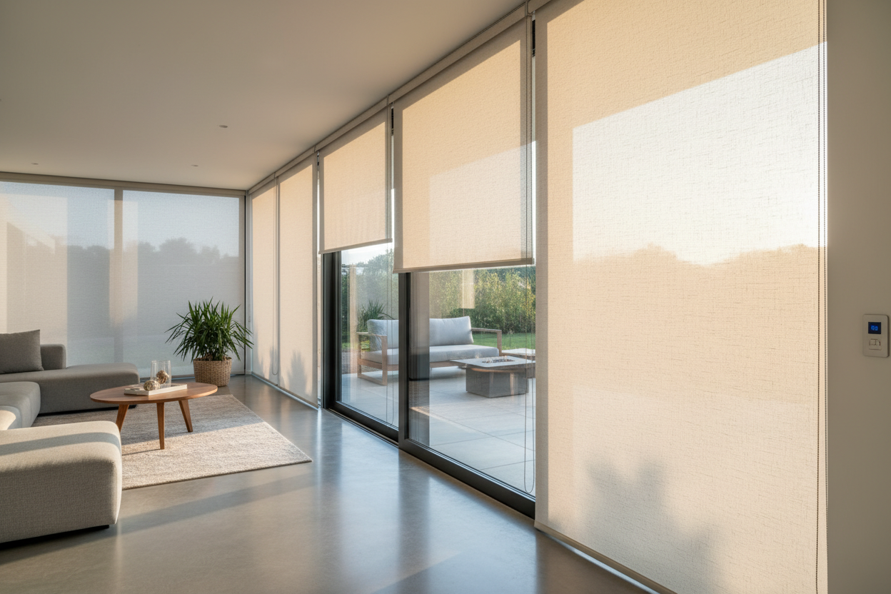 Your Patio Feels Like a Cave: The Semi Sheer Outdoor Roller Shade Fix