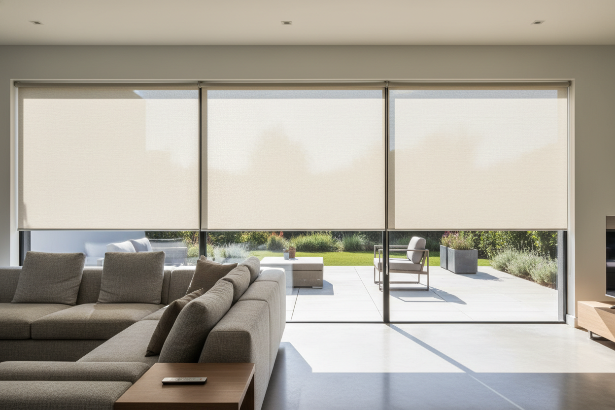 Does Heavy Duty Semi-Sheer Outdoor Roller Shade Symple Stuff Width Matter?