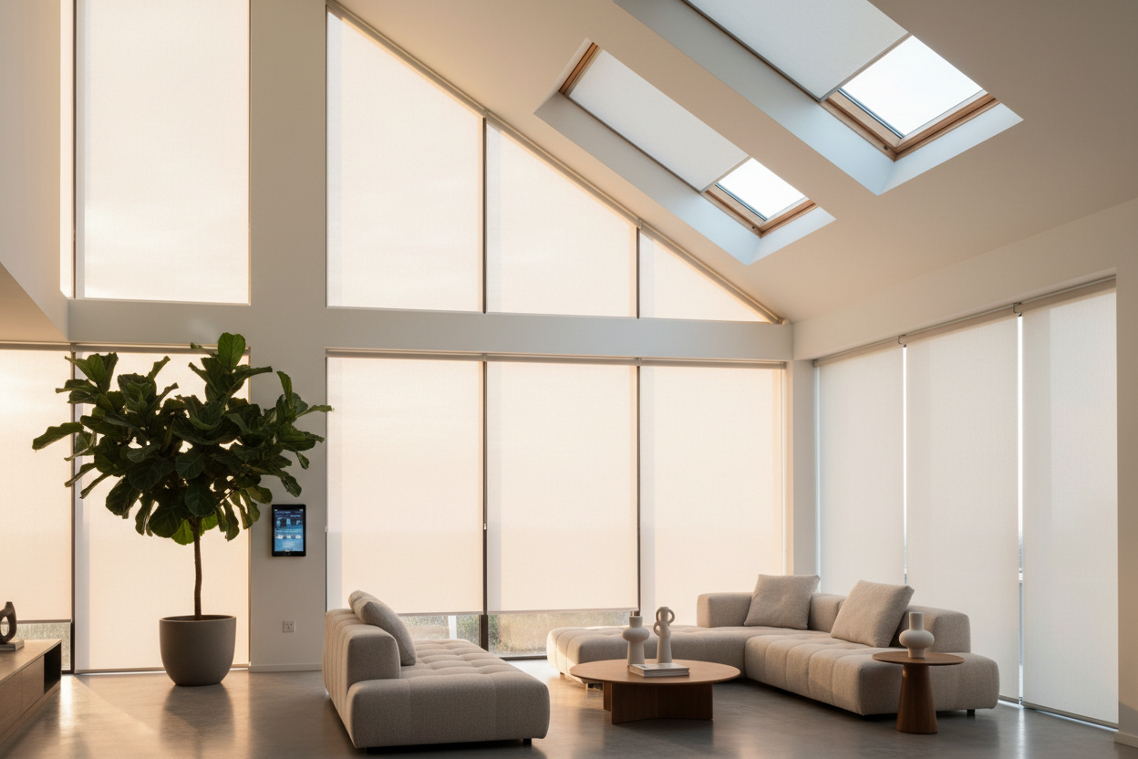My Living Room Was an Oven Until I Installed a Roller Shade Skylight