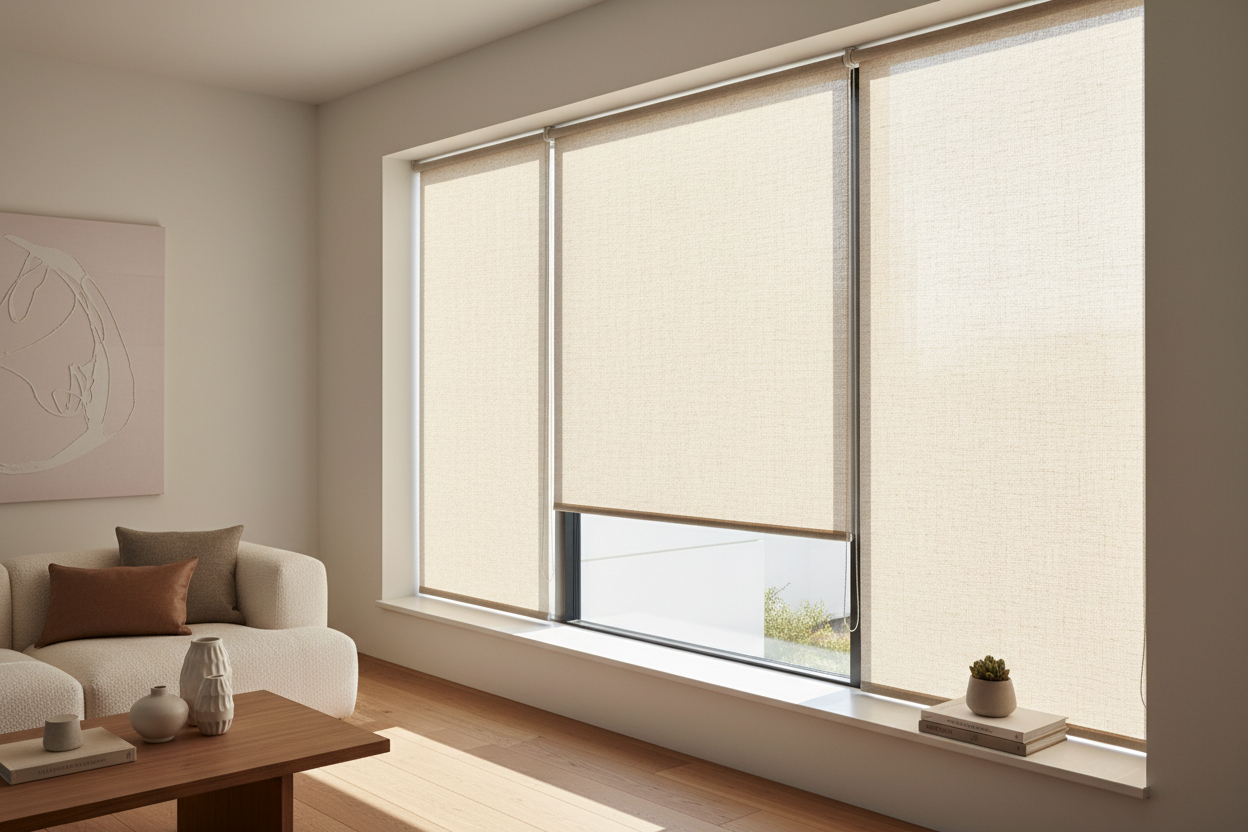 Why I Always Choose a Woven Roller Shade Over Clunky Bamboo