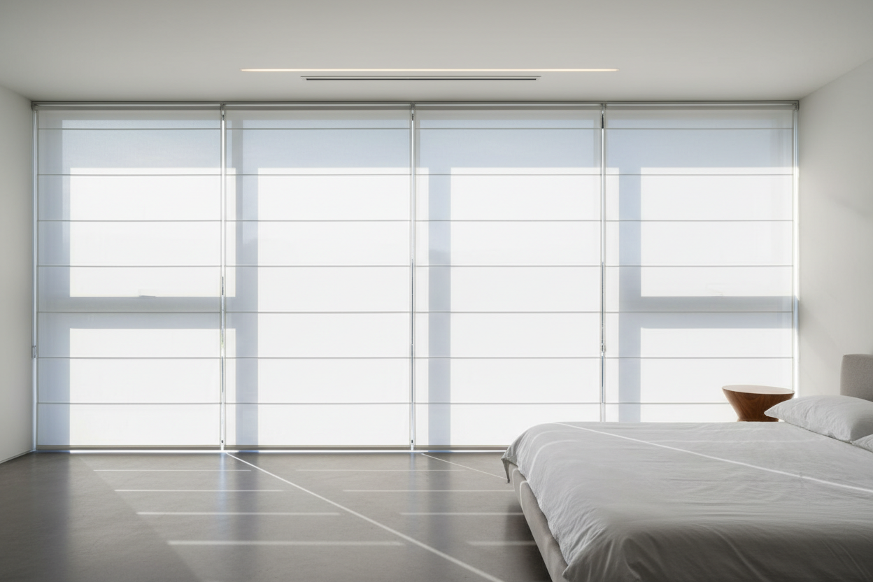 How to Make a Roller Shade White Look Like High-End Architecture