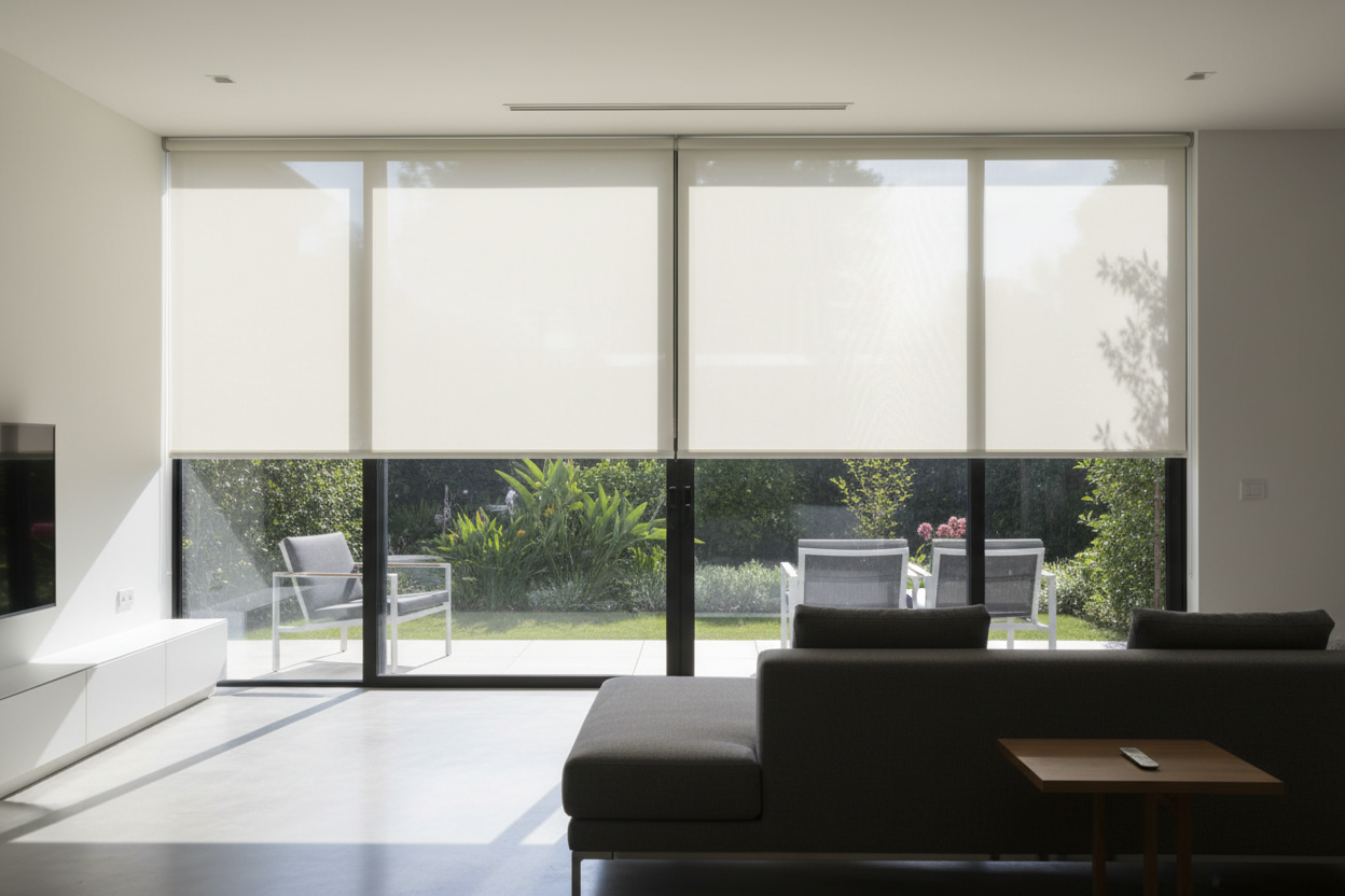 Stop Splitting Your Patio View: Hang a Single 8 Foot Roller Shade
