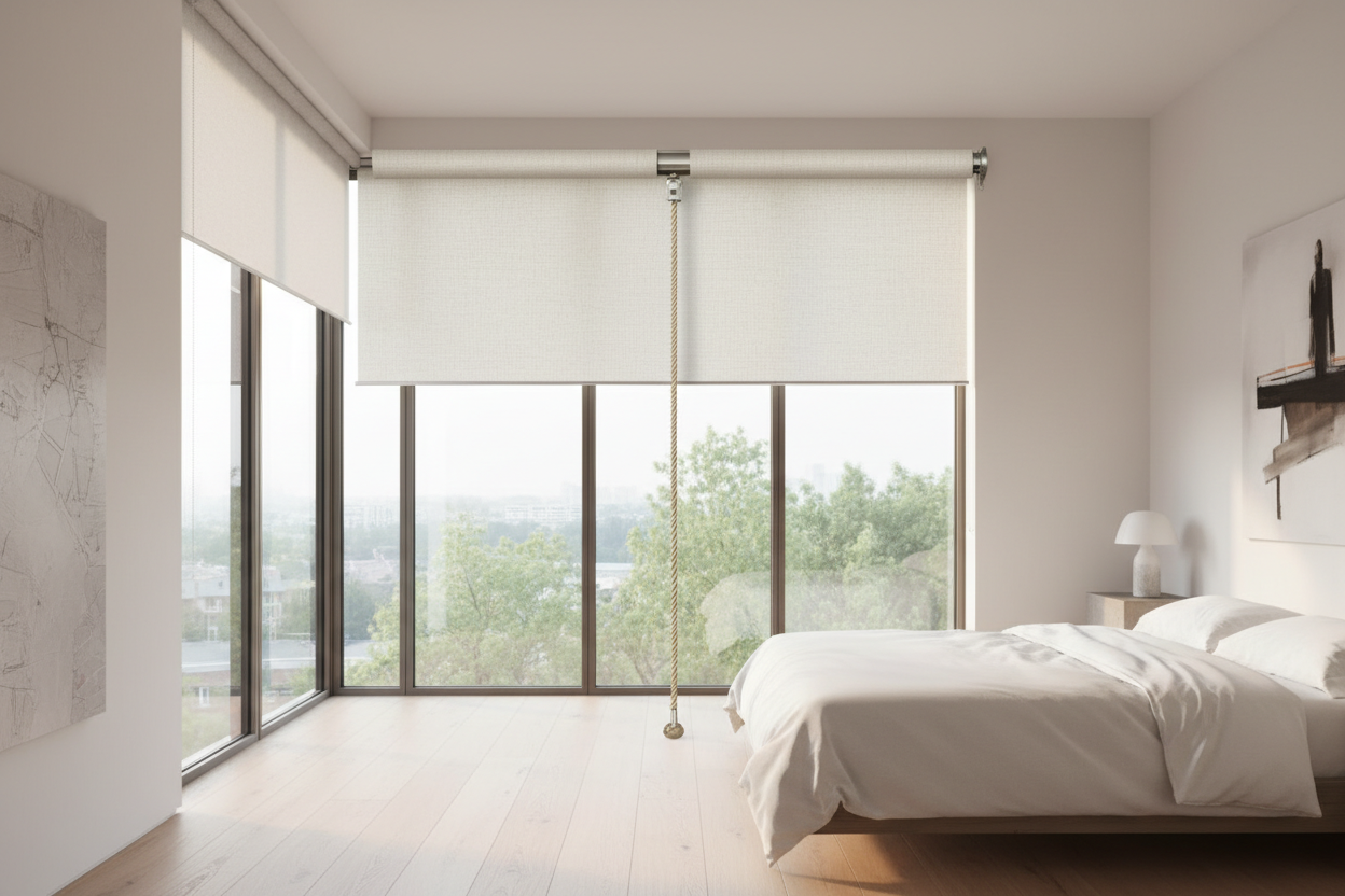 Why I Actually Prefer a Corded Roller Shade for Massive Windows