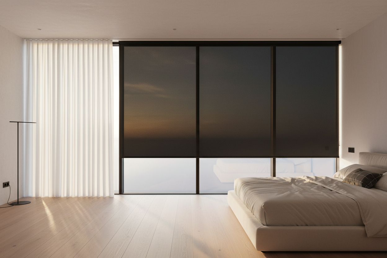 Your Big Windows Need Wide Roller Blinds, Not Three Narrow Shades
