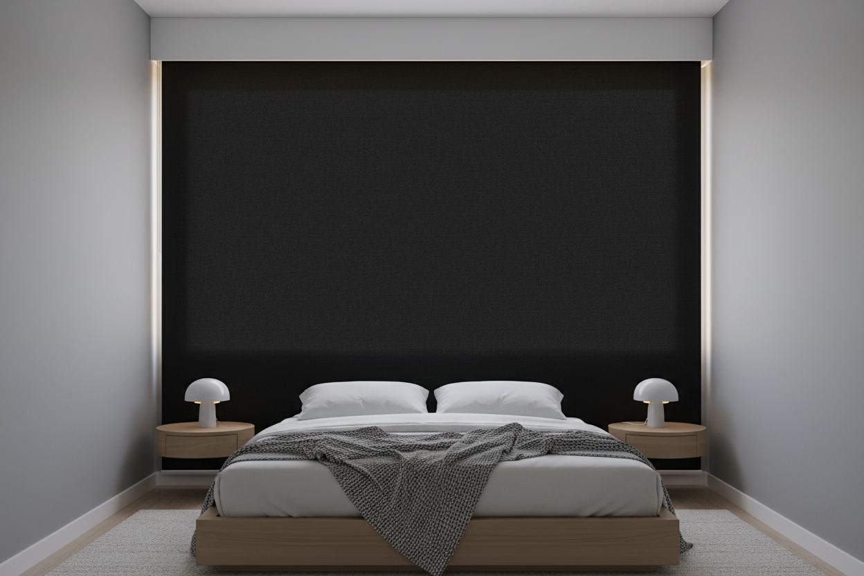 Your Small Room Needs a Blackout Fabric Roller Shade, Not Bulky Drapes