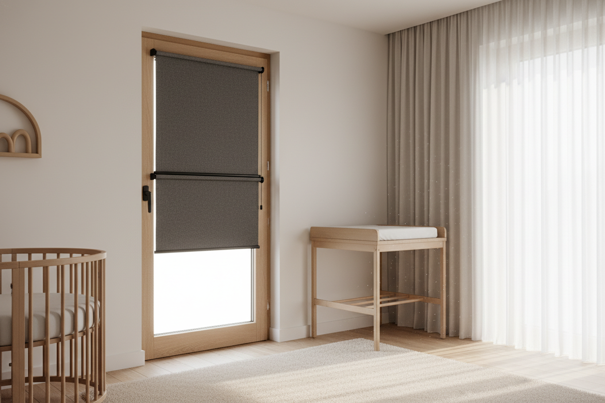 The Right Way to Hang Blackout Door Shades on a Shallow Frame