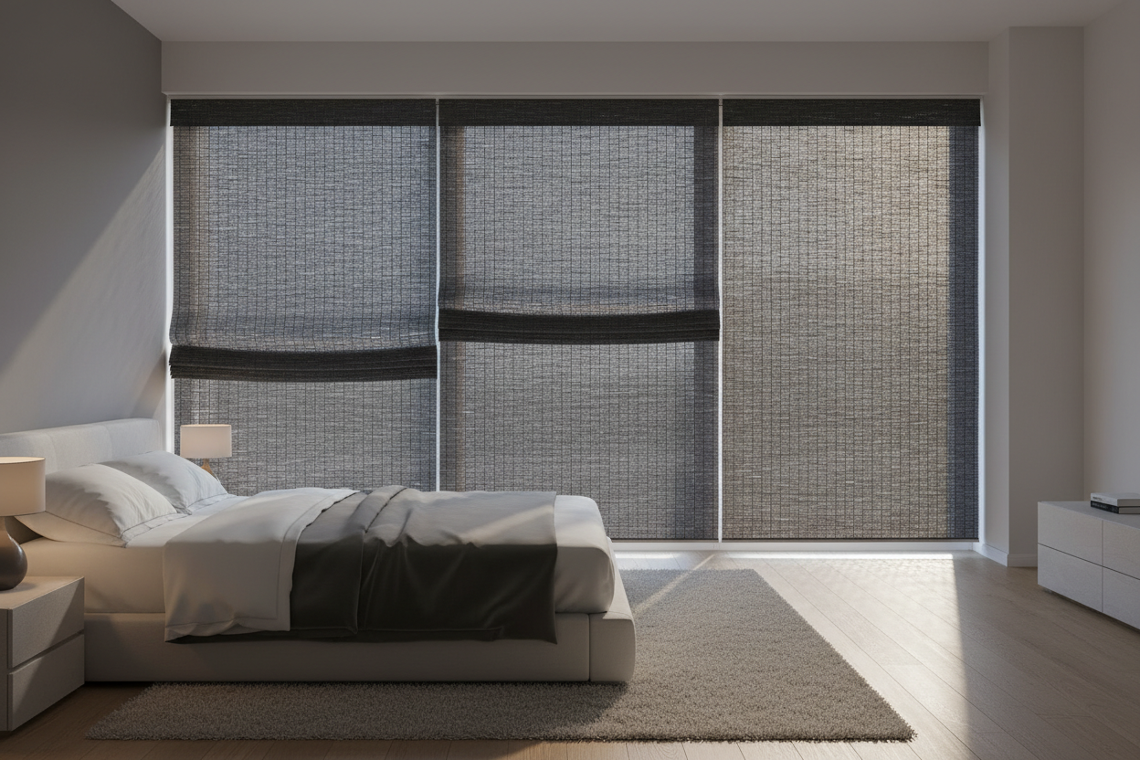 I Finally Found Blackout Wooden Shades That Actually Fold Gracefully