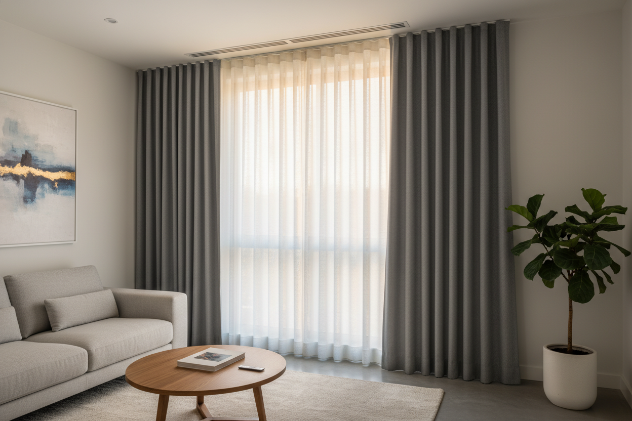 Your Living Room Roller Shades Look Corporate (Here's How to Fix It)