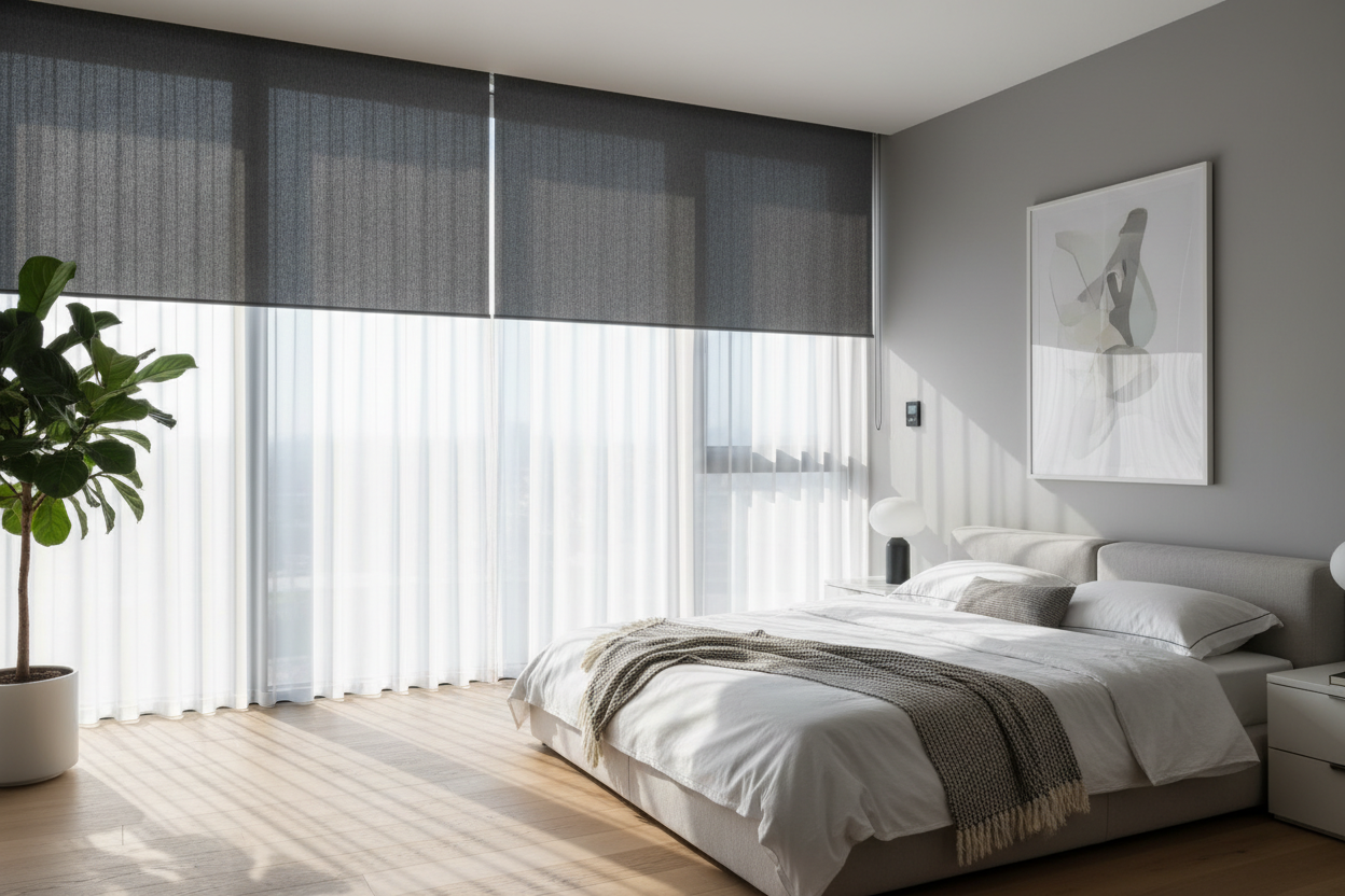 Sheers vs Blackout Fabric for Roller Blinds: Why I Layer Both