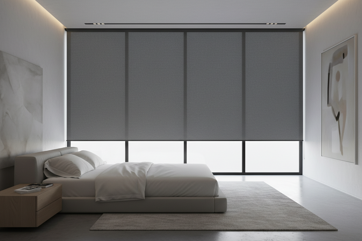 Your Big Windows Need Extra Wide Blackout Shades, Not Three Tiny Blinds