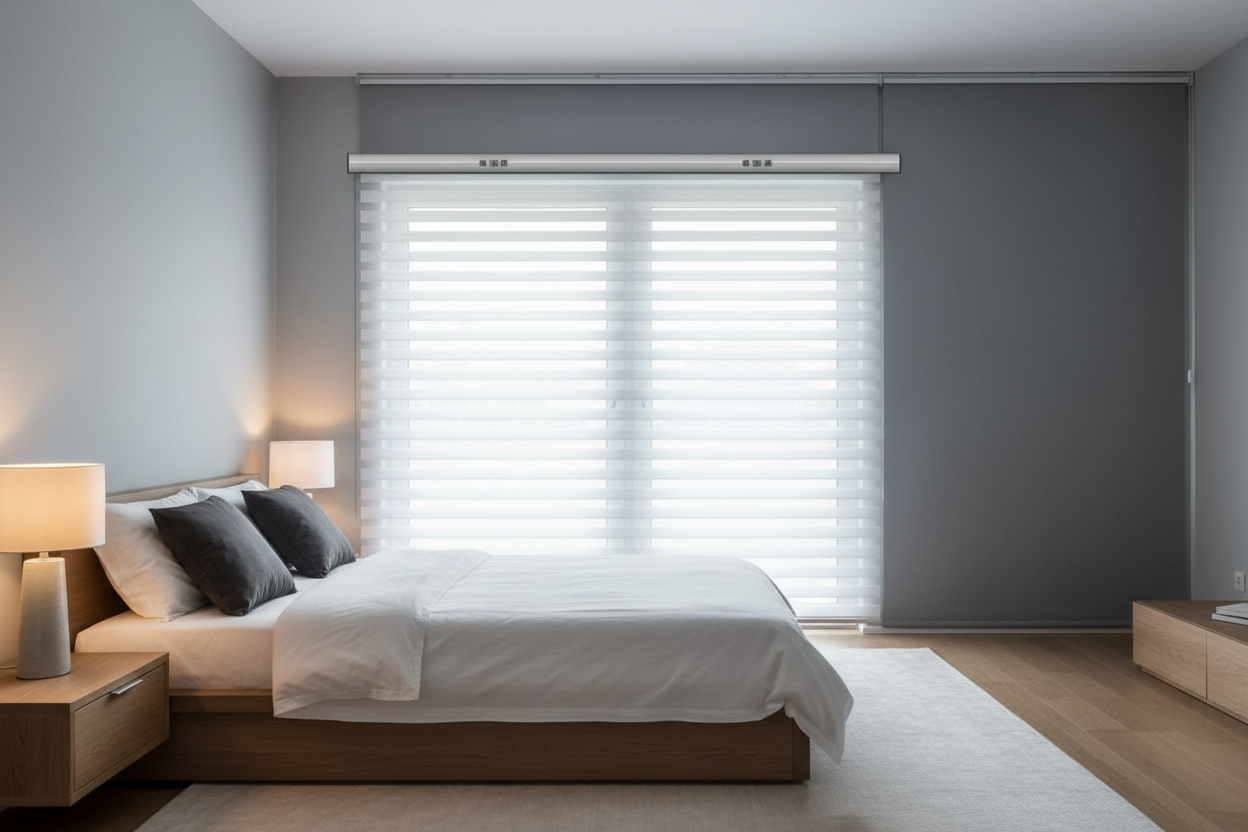 Stop Waking Up at 5 AM: Put a Blackout Roller Shade Behind Blinds