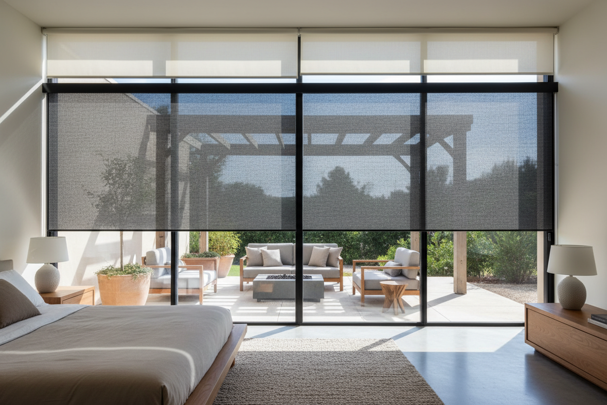 Your Deck Deserves Better Than Plastic Outdoor Patio Roller Shades