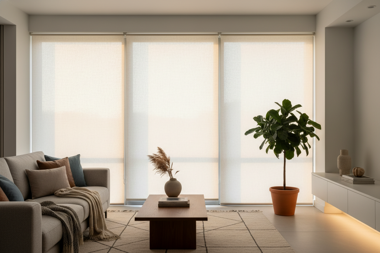 How to Make Cloth Roller Window Shades Look Cozy, Not Corporate
