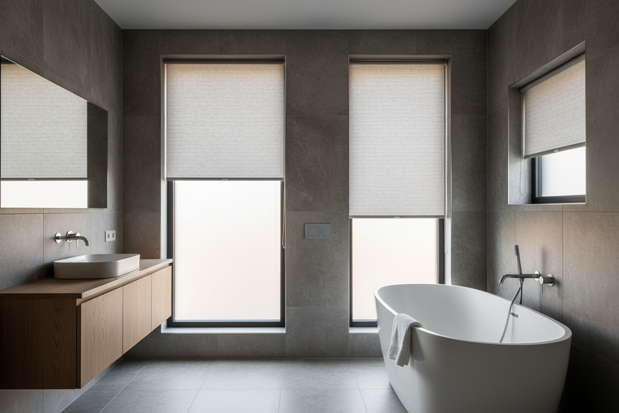 I Finally Found Shades for Bathroom Windows That Survive Steamy Showers