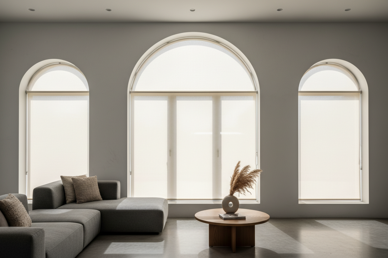 Stop Slapping Square Blinds on Curves: The Palladian Window Shade Rule