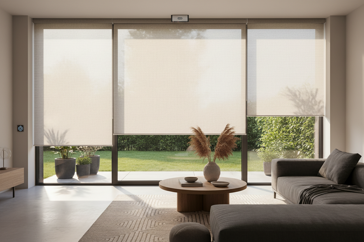 Fix Your Heavy Duty Semi-Sheer Outdoor Roller Shade Symple Stuff Width