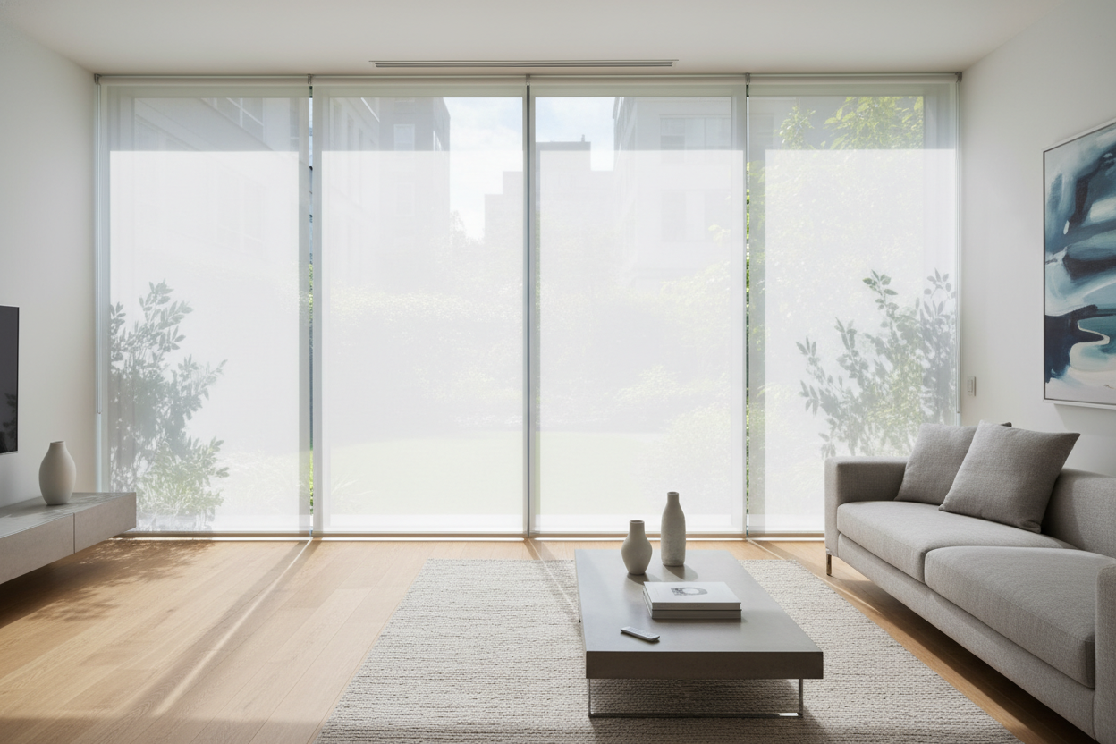 I Swapped Heavy Drapes for Blinds With Sheer Fabric (Here is Why)