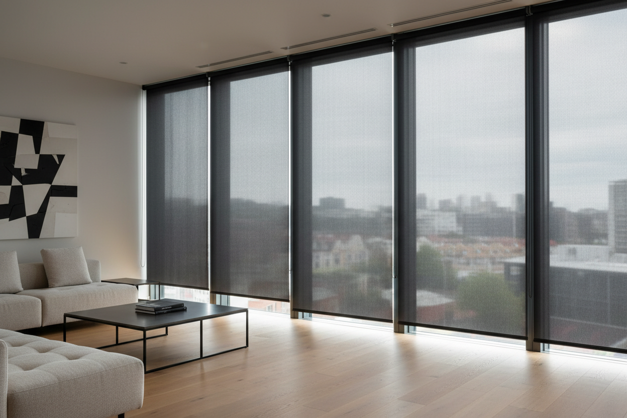 The Counterintuitive Reason Black Mesh Window Shades Look Better Than White