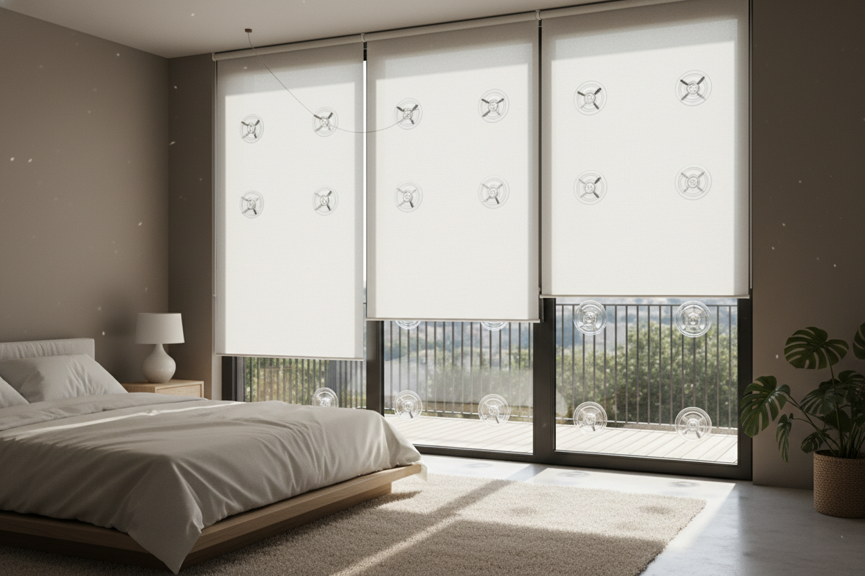 I Couldn't Drill My Glass Door So I Tried Blinds With Suction Cups
