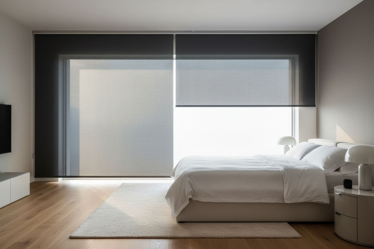 Why I Refuse to Hang a Mesh Roller Shade Without a Blackout Layer