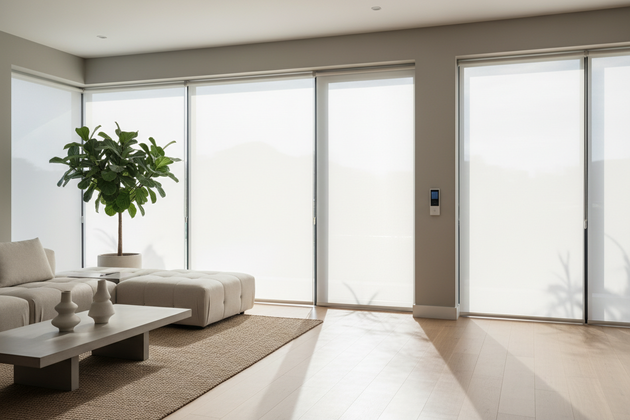 Why I Finally Caved and Put Window Sun Shades in My Brightest Room