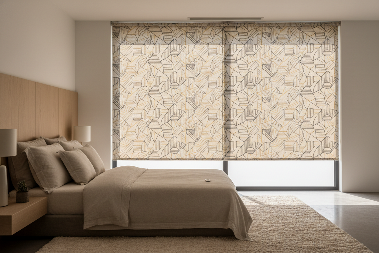I Finally Tried a Printed Designer Roller (And Skipped the Curtains)