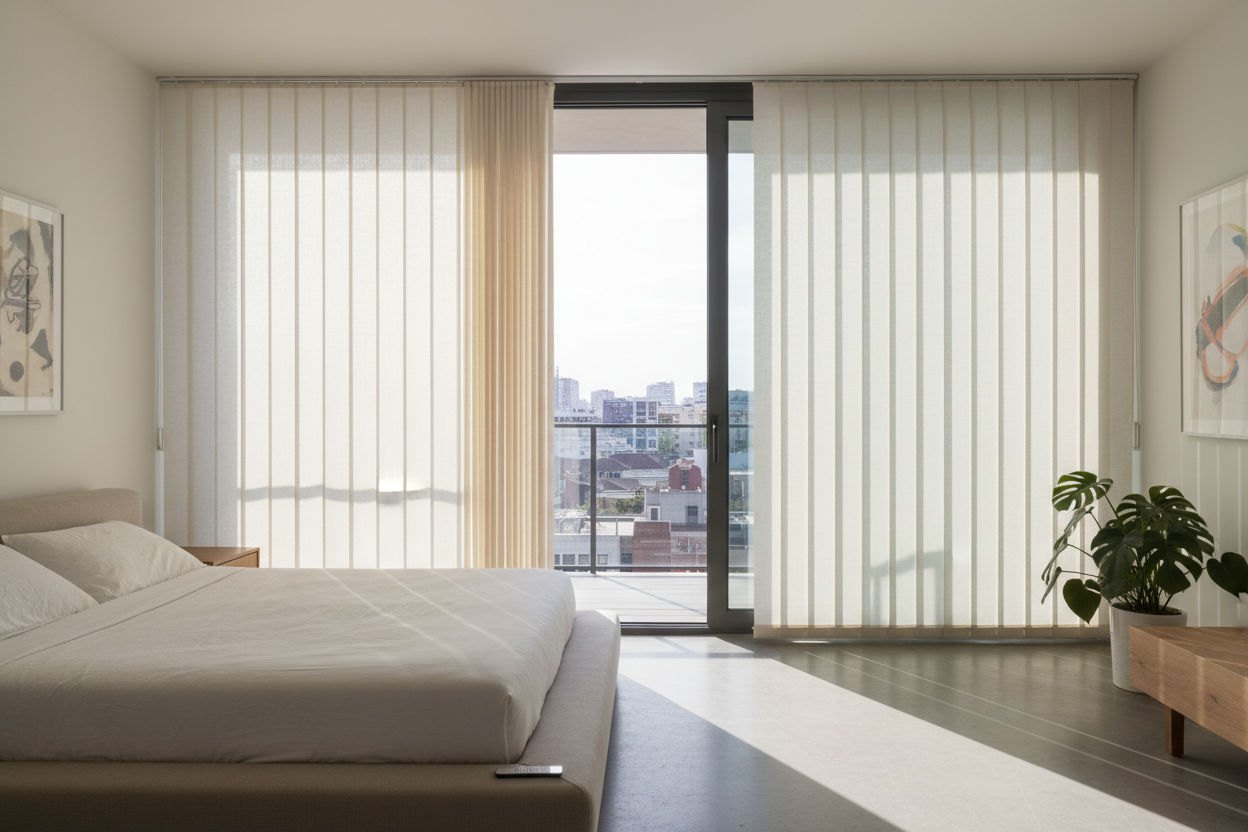 The Roller Blinds Vertical Dilemma: What Belongs on Sliding Doors?