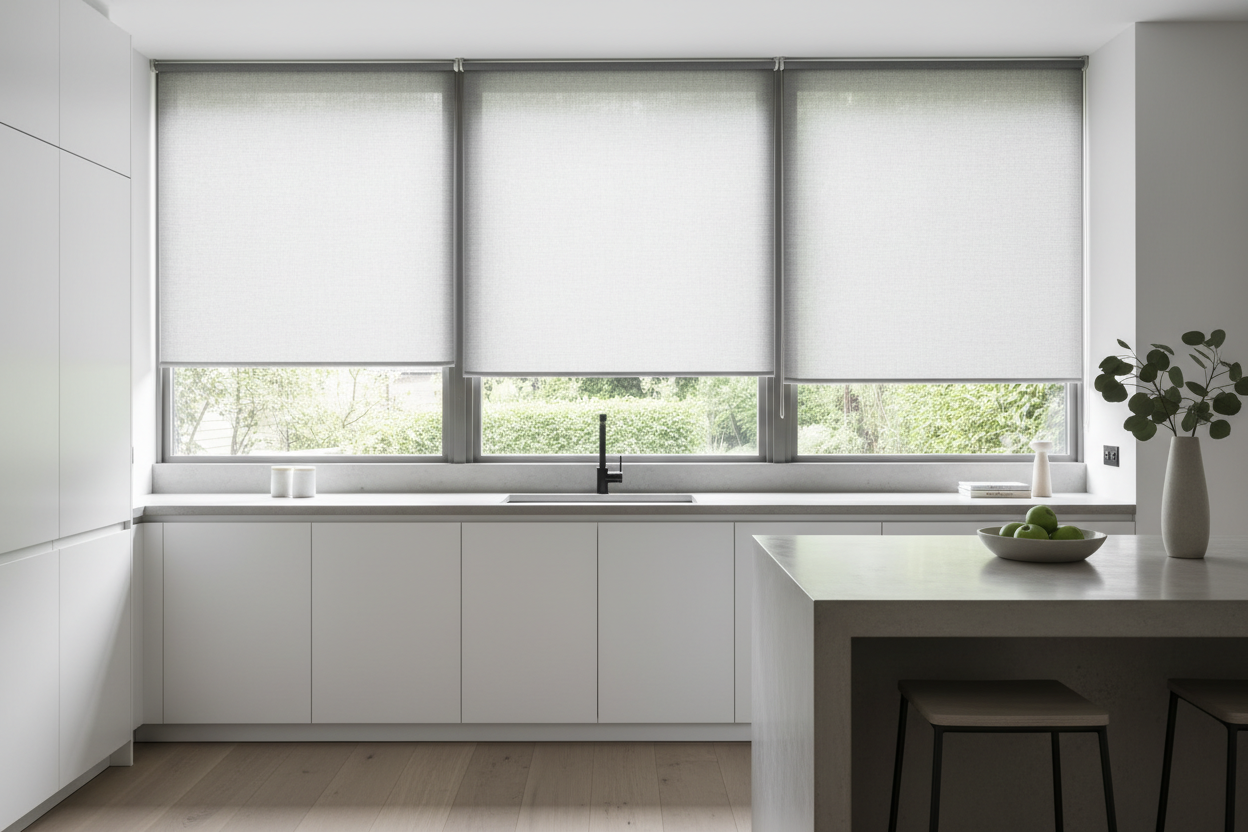 Why I Swapped My Stained Romans for Kitchen Window Roller Blinds