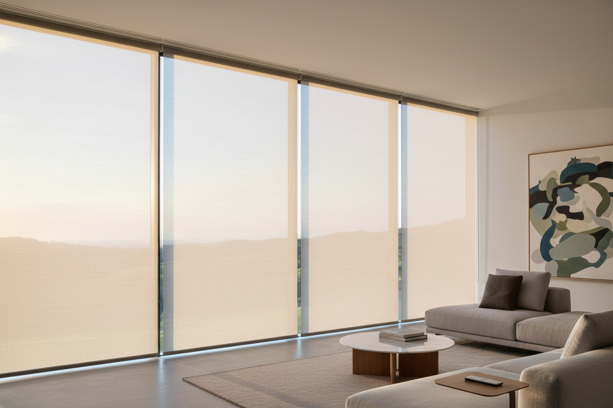Don't Split the View: Styling a Roller Blind Large Window