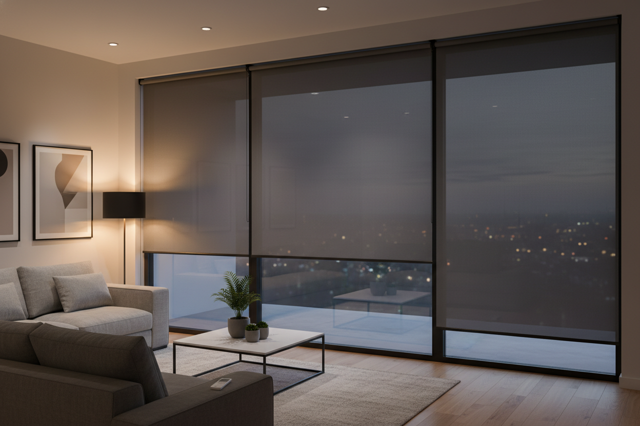 Your One Way Vision Blinds Turn Into a Fishbowl at Night