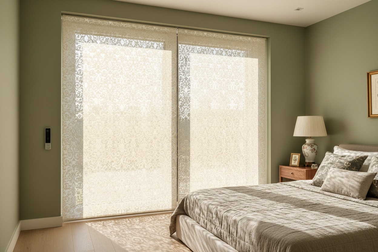 I Put Lace Roller Shades for Windows in a Modern House. It Worked.