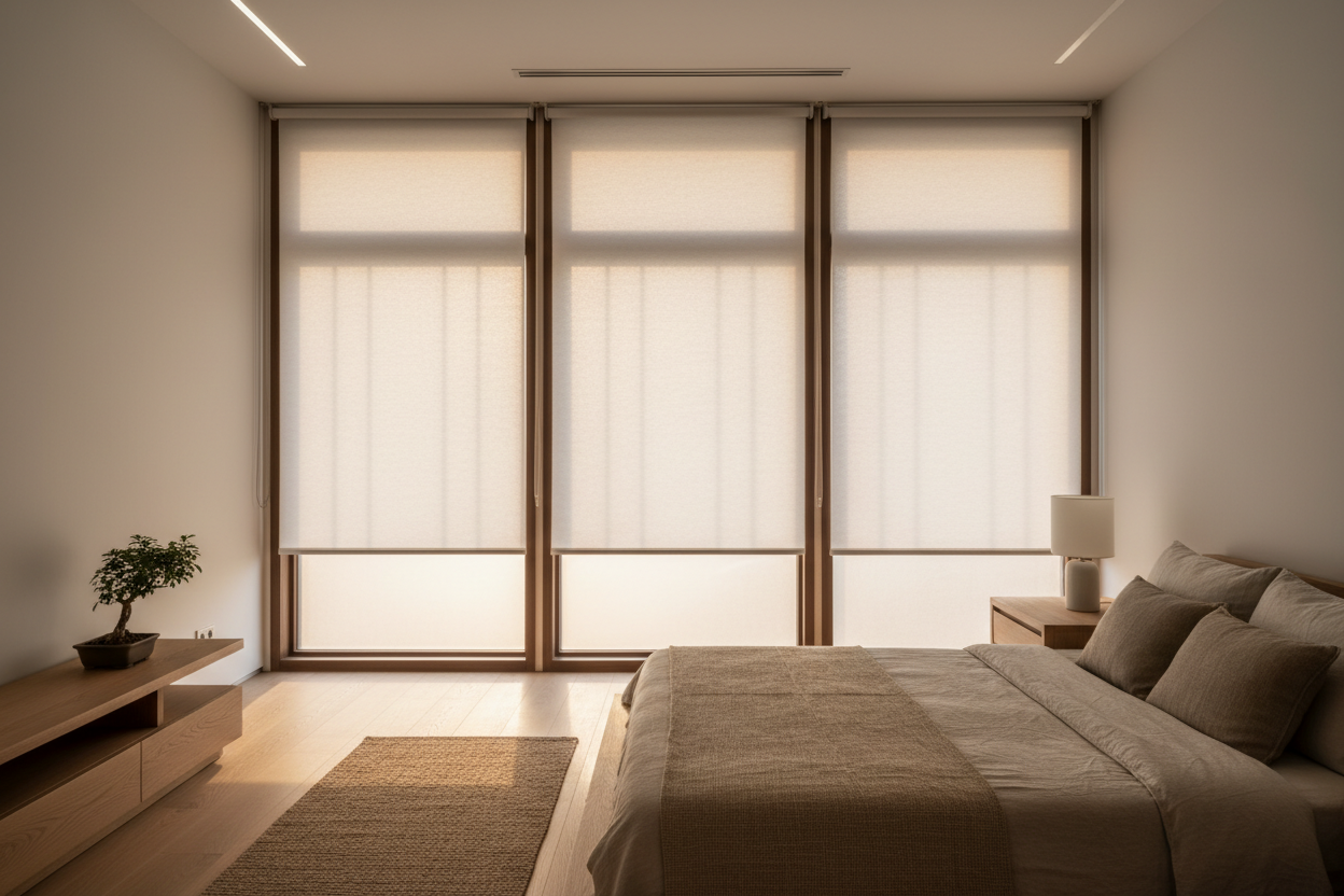 How to Make Paper Roller Window Shades Look Like Custom Shoji Screens