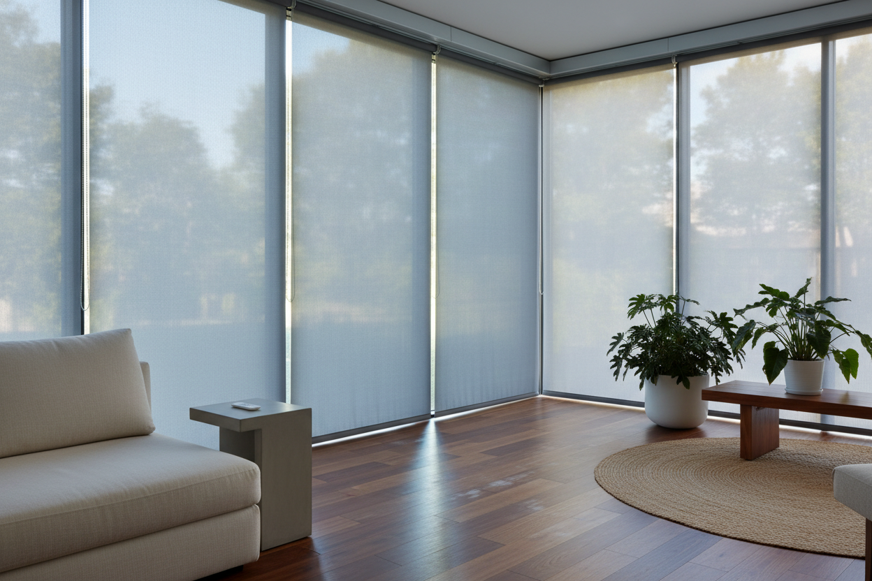 My Hardwoods Were Bleaching Until I Tried Pull Down Tinted Window Shades