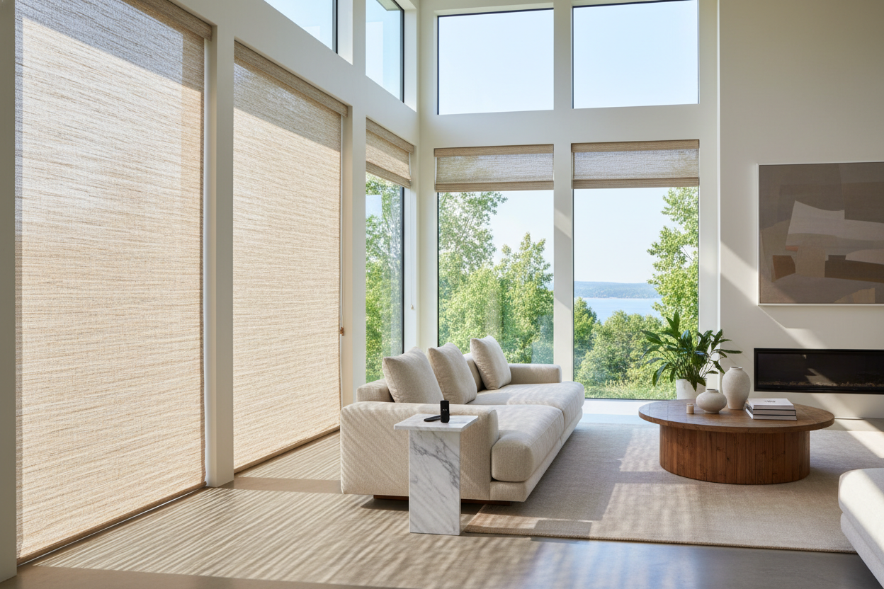 I Cured My Sterile Living Room With Graber Natural Shades