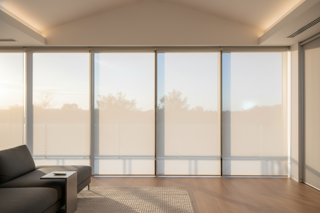 Solar Shades vs. Wood Blinds: Which Looks Better on Large Windows