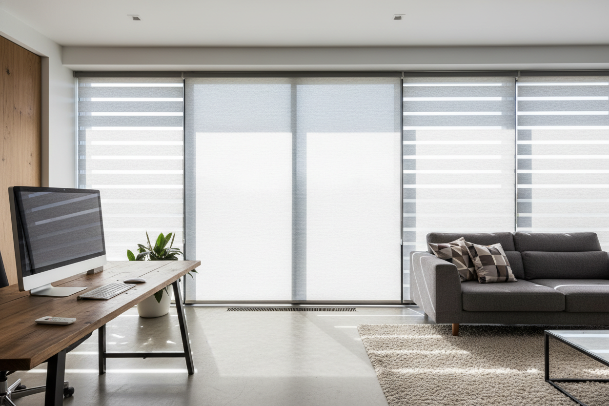 I Swapped My Light Filtering Blinds for Anti Glare Window Shades