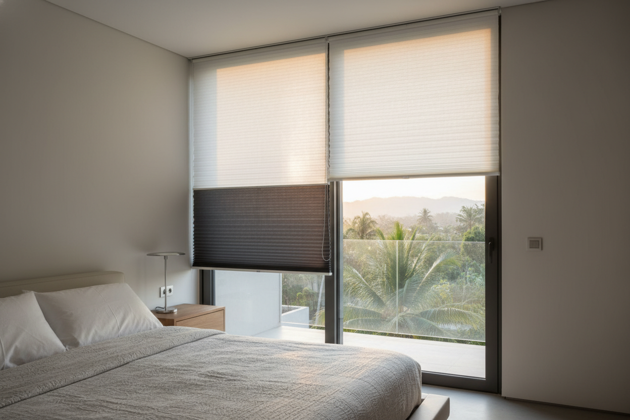 I Hate Bulky Drapes: Why I Use Sun Up/Sun Down Shades in Small Rooms