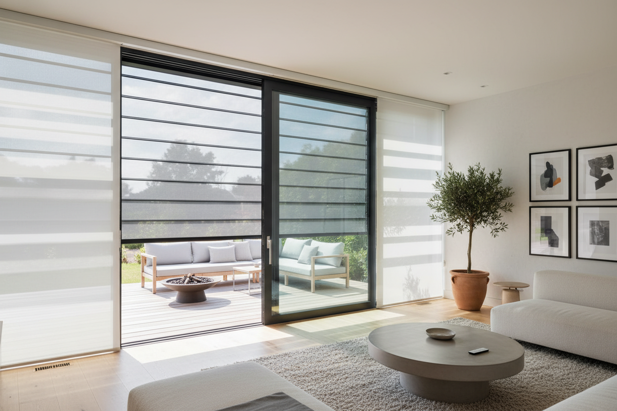 I Swapped Vertical Slats for Horizontal Sunshades (And Saved My Patio)