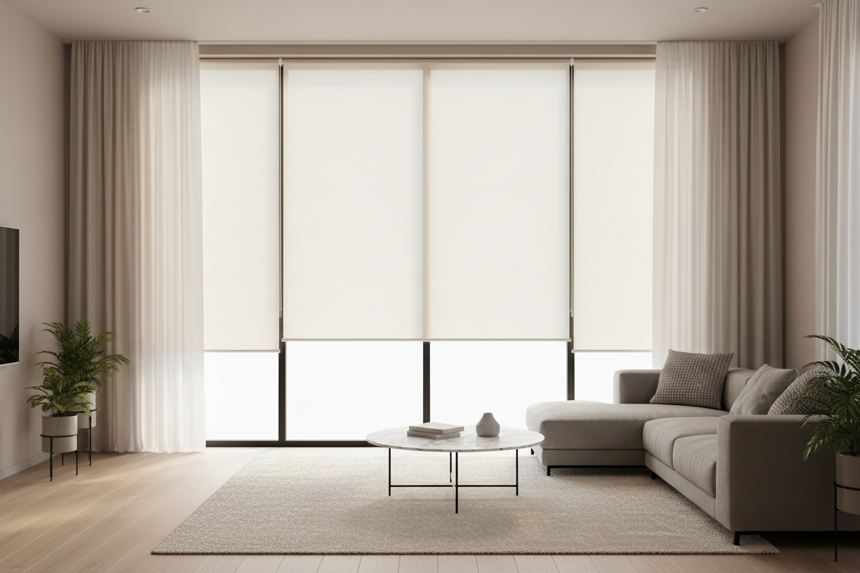 Your Bank of Windows Looks Cluttered (And 1 Solar Shade Is the Fix)