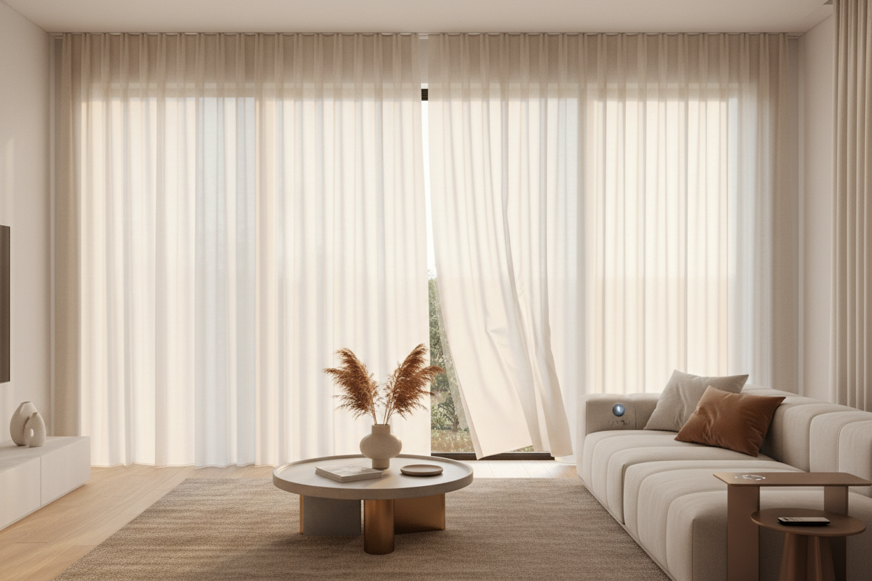 How to Hang a Modern Sunshade Without Making the Room Look Cold